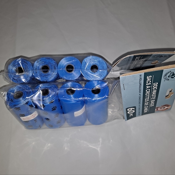 "Lot of 2" Dog Waste Poop Bags (120 Pcs 8 Rolls) Blue Greenbrier Kennel Club New - Picture 2 of 4